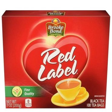 Brooke Bond Red Label Tea Bag, 100S, 36 Pieces Per Carton